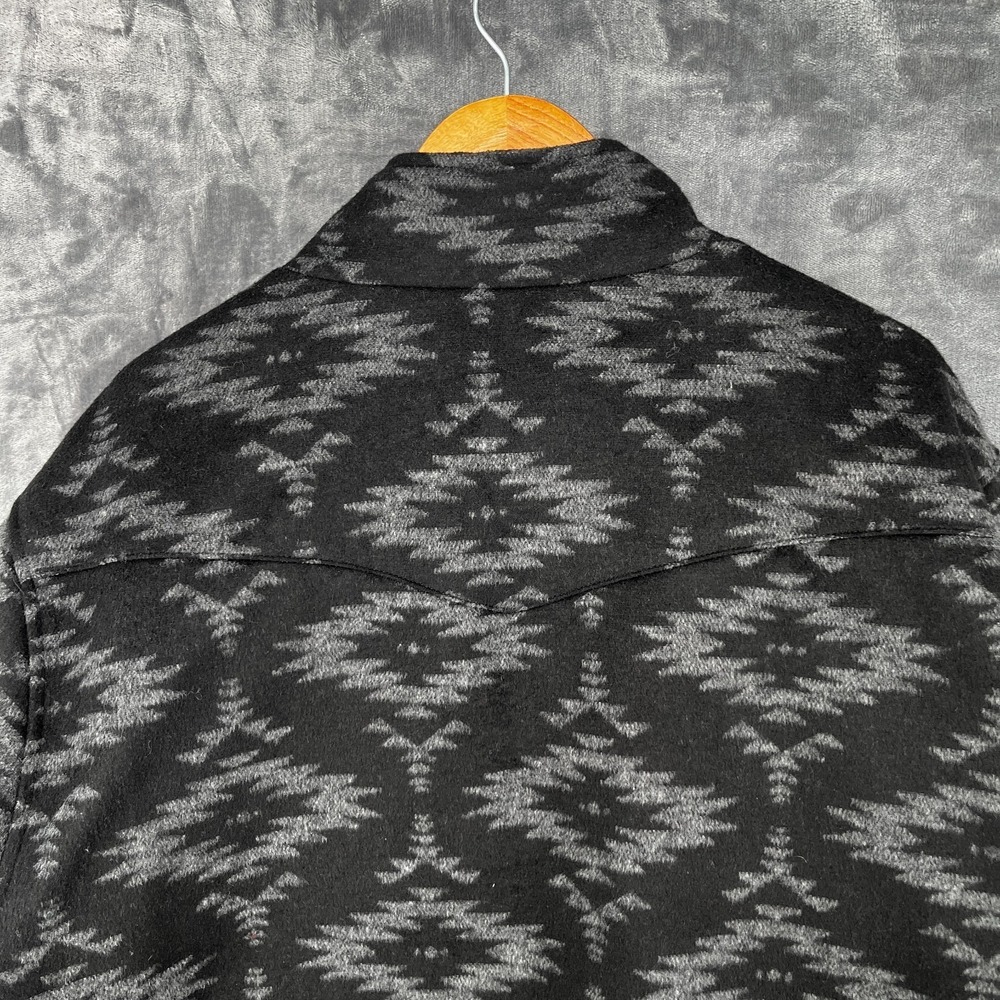 Cinch Concealed Carry Jacket Men's 4XL Black Aztec Wool Blend Cowboy Western EUC - Picture 16 of 16